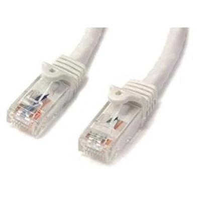 Immagine di StarTech.com N6PATC3MWH Cavo di Rete CAT6, Patch Ethernet, RJ45, UTP, Antigroviglio, 3 m, Bianco