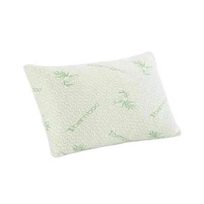 Immagine di cuscino in bambù, ortopedico, cervicale, memory foam, anallergico, ipoallergenico, fodera rimovibile con chiusura lampo, federa viscosa di bambù (60 x 40 cm)