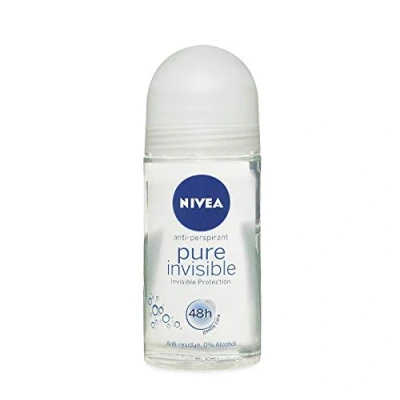 Immagine di NIVEA Deodorante roll on da donna, &quot;Pure Invisible&quot;, anti perspiante, confezione 3 (3 x 50 ml)