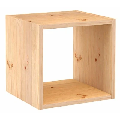 Immagine di Astigarraga Kit Line Scaffale modulare 1 cubo Dinamic, legno massello di pino 36,2 x 33 cm