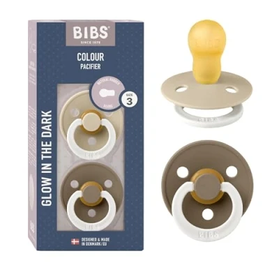 Immagine di BIBS Colour Ciuccio confezione da 2 pezzi. Privo di BPA. Fluorescente