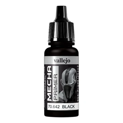 Immagine di Vallejo Mecha Color Colore Acrilico a Base d&#039;Acqua per Aerografo, 17 ml, Nero (Black Primer)