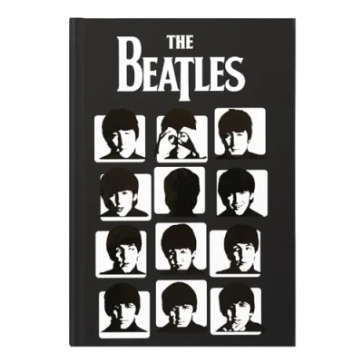 Immagine di Grupo Erik: Quaderno Beatles A5 The con copertina rigida, Segnalibro e Tasca espandibile, 192 pagine 100 g/m², Gadget o regalo