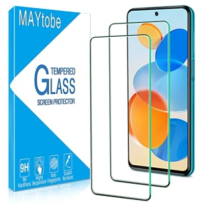 Immagine di MAYtobe 2 Pezzi Vetro Temperato per Xiaomi Redmi Note 9S, 9 Pro, Pro Max, Pellicola Prottetiva Durezza 9H, Senza Bolle, Anti Graffio, Ultra Trasparente Protezione Schermo