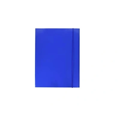 Immagine di Alevar Cartella 3 Lembi con Elastico 600 g, Formato A4, Colore Blu, Confezione da 10 Pezzi