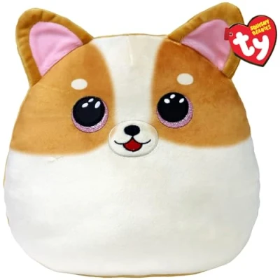 Immagine di Ty Tanner Dog Squish a Boo 10 pollici Squishy Beanies for Kids, Baby Soft Plush Toys Collectible Cuddly Stuffed Teddy