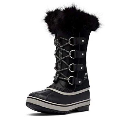 Immagine di Sorel Joan Of Arctic Boot WP, Stivali da Neve Invernali, Unisex Bambini e ragazzi, Black/Dove 2023, 33 EU