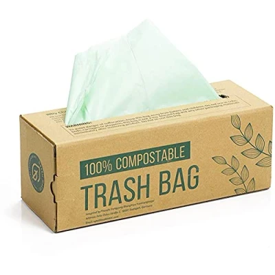 Immagine di Green Maker 150 Sacchetti di Rifiuti Ecologico 6L 8L 10L 30L da Cucina Biodegradabili con Certificazione EN13432 (10L)