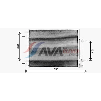 Immagine di PRASCO OL5735D Condensatore con essiccatore 11,9 8,7 Alluminio 468 R 1234yf, 134a