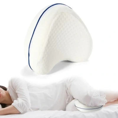 Immagine di Cuscino per Gambe Memory Foam Cuscini Ergonomico, Appositamente Progettato Dormire sul Fianco, Il Pillow di Fornire un Sonno Confortevole, Con Federa