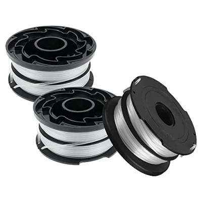 Immagine di ERHUO bobine per decespugliatore, 3 compatibili con Black and Decker DF 065 GH710 GH700 GH750 RC 065, BKP Linea di ricarica mangiatore erbacce 11 m/1,65 mm alimentazione automatica