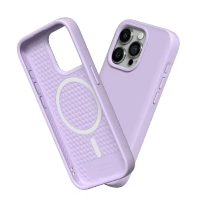 Immagine di RhinoShield SolidSuit Case Compatible with Magsafe for [iPhone 15 Pro Max] Shock Absorbent Slim Design Protective Cover Premium Matte Finish 3.5M / 11ft Drop Protection Violet