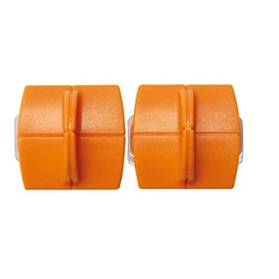 Immagine di FISKARS Original Lame di ricambio Per macchine tagliacarte, 2 Pezzi, tagli dritti, High Profile TripleTrack Titanium, Arancione, 1004677