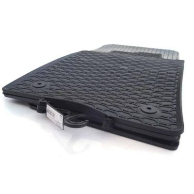 Immagine di tappetini in gomma adatti per VW Up Set di (design a parete), fissaggio originale, inodore, 4 pezzi, nero