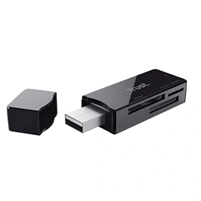 Immagine di Trust Nanga Lettore di Schede Memoria USB 2.0, Nero