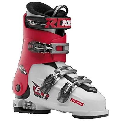 Immagine di Roces Idea, Scarponi da Sci Unisex Bambini, Multicolore (White/Red/Black), MP 22.5 25.5/36 40