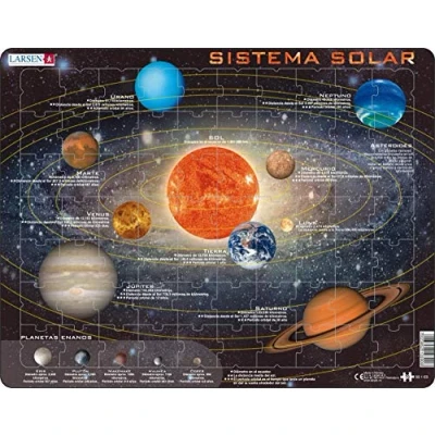 Immagine di Larsen SS1 Sistema solare, edizione Spagnolo, Puzzle Incorniciato con 70 pezzi