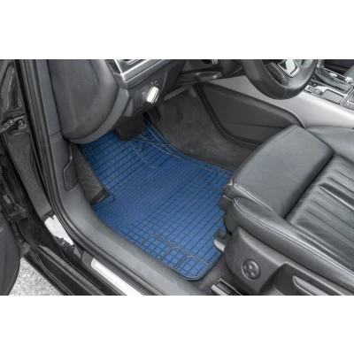Immagine di WALSER New Style 28054 Set tappetino PVC anteriore e posteriore 4 nero, Blu Adattabilità universale