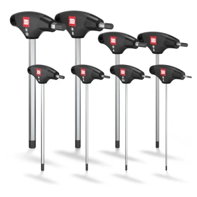 Immagine di INBUS® 70129 Set Chiavi a Brugola con impugnatura T 8pz, 210mm, HybridTouch — Made in Germany