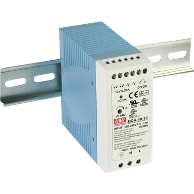Immagine di Mean Well MDR 40 24 Alimentatore per guida DIN V/DC 1.74 A W Num. uscite:1 x Contenuto 1 pz.
