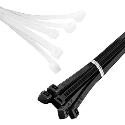 Immagine di MutecPower Fascette per cablaggio lunghe 67cm Nero e bianco 10 Pack in nylon robusto, tenuta 80 kg 8.8x670mm