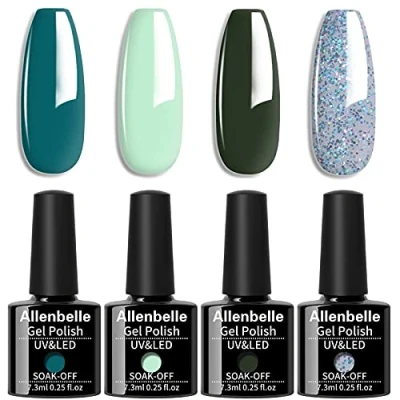 Immagine di Allenbelle Smalto Semipermante Per Unghie Kit In Gel UV LED Smalti Semipermanenti Nail Polish 009