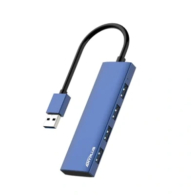 Immagine di ANYPLUS Hub USB 3.0, 4 Porte Sdoppiatore Multi 3.0 Adattatore, Ultrasottile Alluminio Lega per PC, Laptop, PS5, MacBook, iMac, Surface Pro, Mac Flash Drive, XPS【Blu】