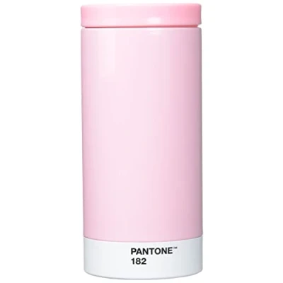Immagine di Copenhagen Design Pantone To Go 182 C Tazza Termica da Viaggio in Acciaio Inossidabile, 430 ml, Rosa Chiaro, One size