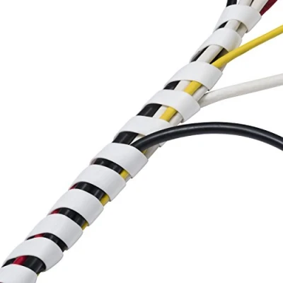 Immagine di D Line CTW2.5W Guaina a Spirale Raccogli Cavi Spiralato, Copricavo 2.5m Lunghezza Bianco