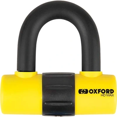 Immagine di Oxford Bloccadisco per moto, HD Max, ad alta sicurezza, in acciaio, LK311, 5030009096112, colore: giallo