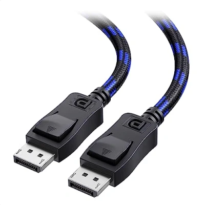 Immagine di Cable Matters [Certificato VESA] cavo DisplayPort 1.4 intrecciato con supporto completo di 8K 60Hz / 4K 120Hz HDR e DSC 3 metri