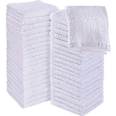 Immagine di Utopia Towels 60 salviettine per sapone, 30 x cm con passanti appenderlo, salviette assorbenti pulire e il viso in 100% cotone (bianco)
