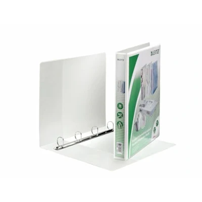 Immagine di Leitz 42840001 Raccoglitore ad anelli con tasche, formato A4, PP, 4 anelli, 25 mm, colore: Bianco