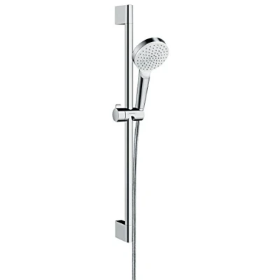 Immagine di hansgrohe Crometta Set doccia 1 getto Green 6 l/min con asta 65 cm, bianco/cromo, 26554400