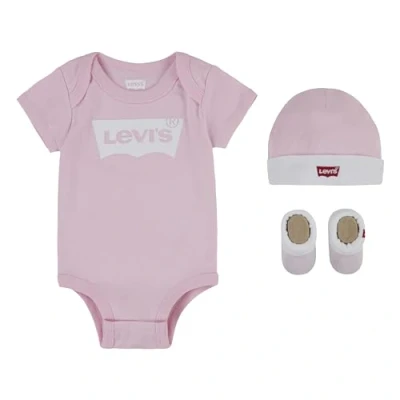 Immagine di Levi&#039;s Classic Batwing Infant Bootie Boxed SET Berretto per bambini, Taglia: 50 68, Fairy tale