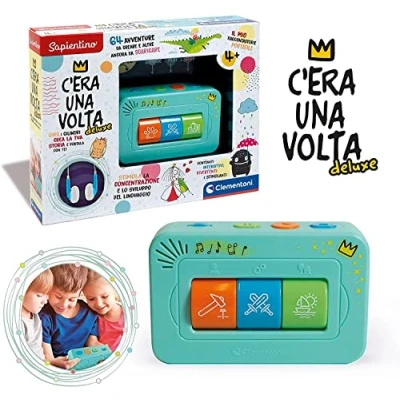 Immagine di Clementoni 17435 Sapientino C&#039;era Una Volta Deluxe, racconta storie per Bambini 4 Anni interattivo, Storyteller, Gioco educativo elettronico, Cuffie Incluse