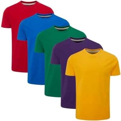 Immagine di Charles Wilson Confezione da 5 T Shirt Girocollo Semplice (XL, Additions Type 23)