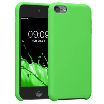 Immagine di kwmobile Back Cover compatibile con Apple iPod Touch 6G / 7G (6a e 7a generazione) Soft Case gommata in morbido silicone TPU verde lime