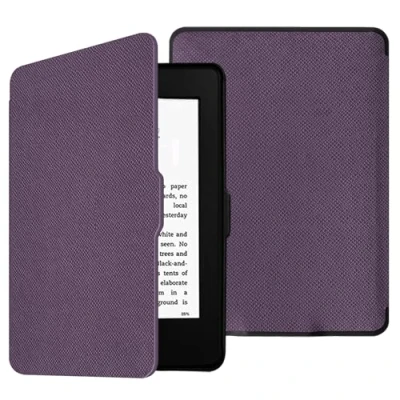 Immagine di FINTIE Custodia per 6&quot; Kindle Paperwhite 2012 2017 Modello(EY21 &amp; DP75SDI), Sottile Leggero Cover con Funzione Auto Sveglia/Sonno, Non Compatibile Il Modello 2018 (10ª Generazione), Viola