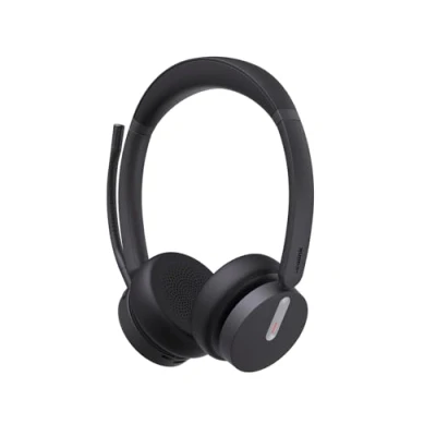 Immagine di Yealink WH64 Hybrid Dual UC Cuffie con tecnologia ibrida Dongle, compatibilità universale, design a due orecchie, cancellazione del rumore, USB