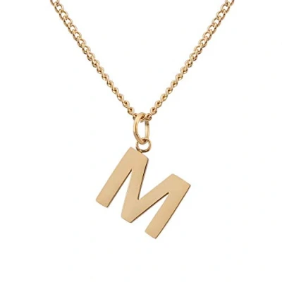 Immagine di GD GOOD.designs catena con lettere in oro 18 carati L impermeabile da donna ciondolo dalla A alla Z e iniziali