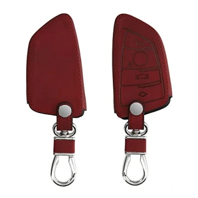 Immagine di kwmobile Cover copri chiave compatibile con BMW 3 tasti Smart Key Guscio protettivo chiavi auto in pelle PU Nabucco per telecomando macchina