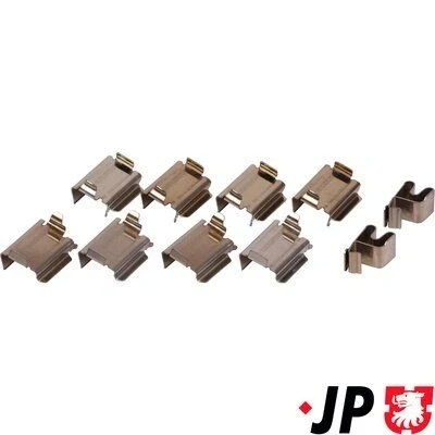 Immagine di JP GROUP 1263650310 Kit accessori, Pastiglia freno Assale anteriore, posteriore OPEL: Meriva A, B, Corsa C Hatchback