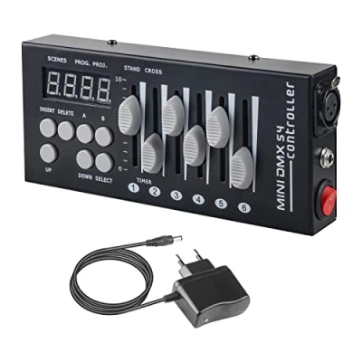 Immagine di Mini DMX512 Console Controllo 54 Canali,Console Luci Effetti di Illuminazione del Palcoscenico
