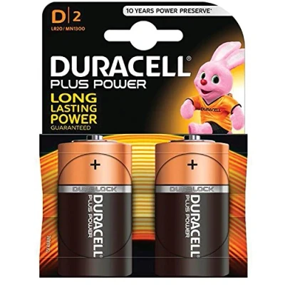 Immagine di Duracell LR20 X2 Plus Set di 2 batterie alcaline tipo D 1,5 Volt