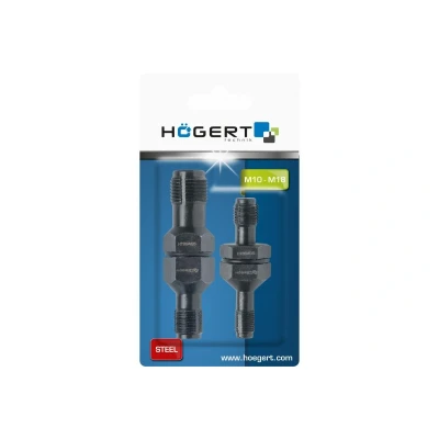 Immagine di Hogert Technik HT8G405 Assortimento, Riparazione filetti M10 x 1.0, M12 1.25, M14 1.5, M18 1.5 2 Acciaio