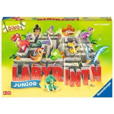 Immagine di Ravensburger Dino Labirinth 20980 Gioco di società per Bambini dai 4 Anni in su, Adatto 2 Giocatori, Edizione Junior a Tema Dinosauro,