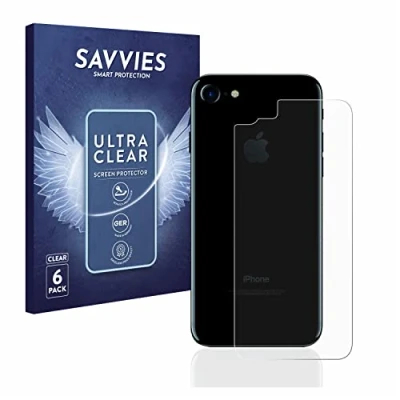 Immagine di savvies (6 Pezzi Pellicola Protettiva per Apple iPhone 7/8 / SE 2 2020 Posteriore (intera superficie) Protezione Schermo Trasparente