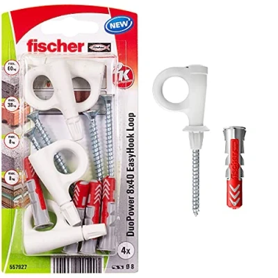 Immagine di Fischer DuoPower 8x40 EasyHook Loop K (4) Assortimento tasselli 557927 1 KIT
