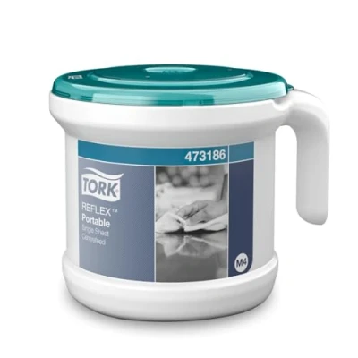 Immagine di TORK Trasmettitore di rotolamento interno a foglio singolo portatile, M3, 473186 1 pz.